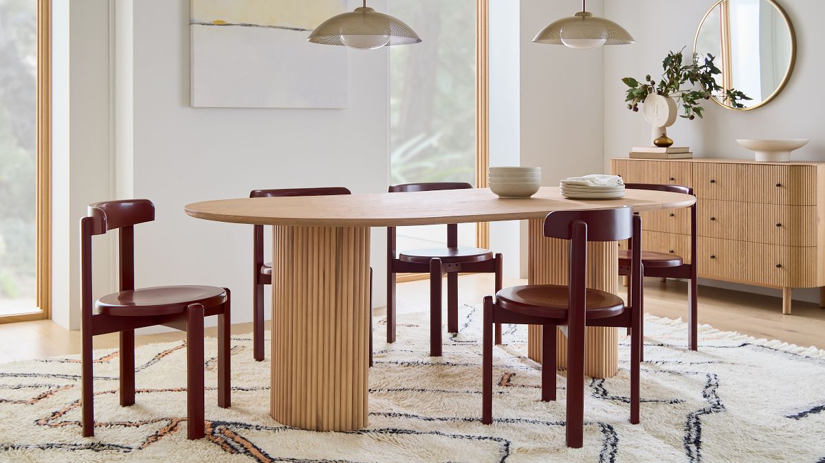 Shop Ellington Oval Pedestal Dining Table | West Elm