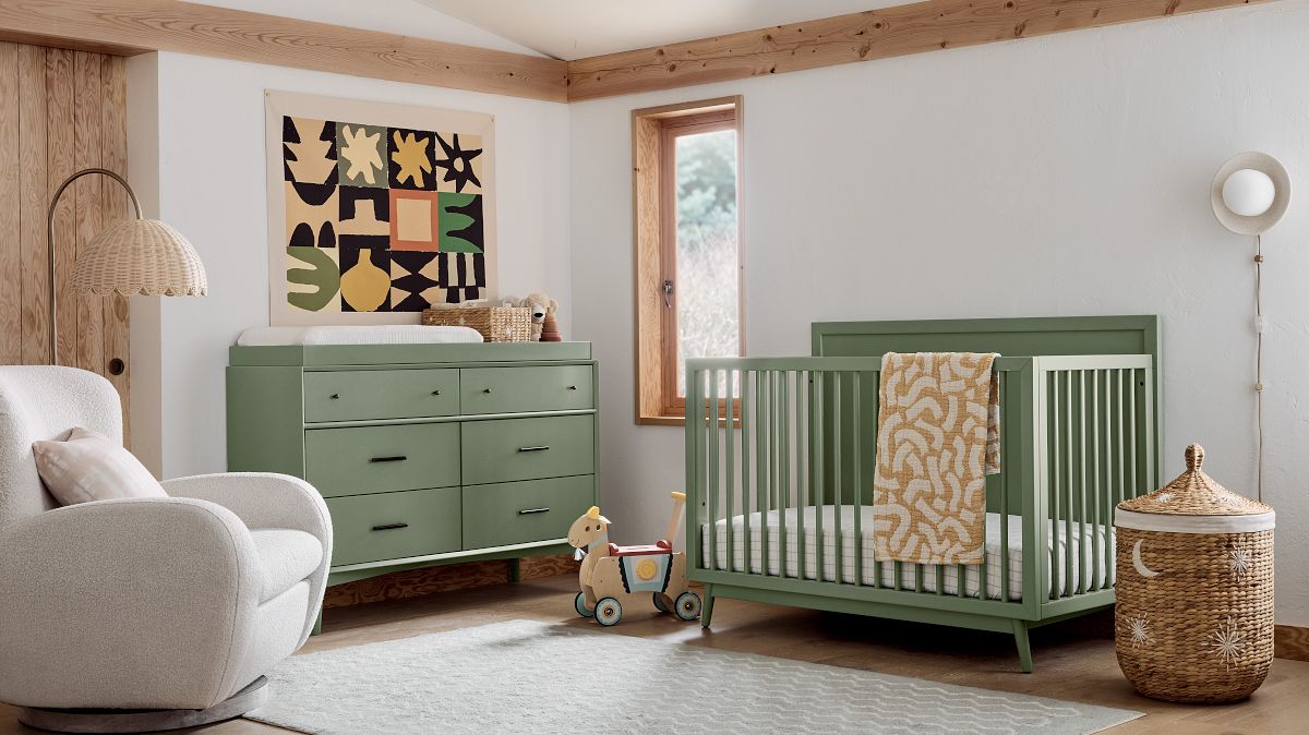 Mid-Century 4-in-1 Nursery Furniture Set | West Elm