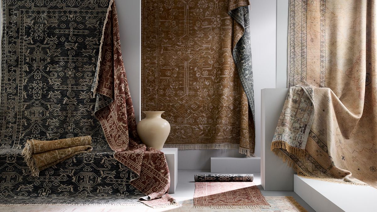 Azalea Reversible Persian Rug, Recycled | West Elm