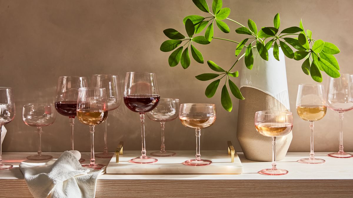 Esme Fluted Wine Glasses | West Elm