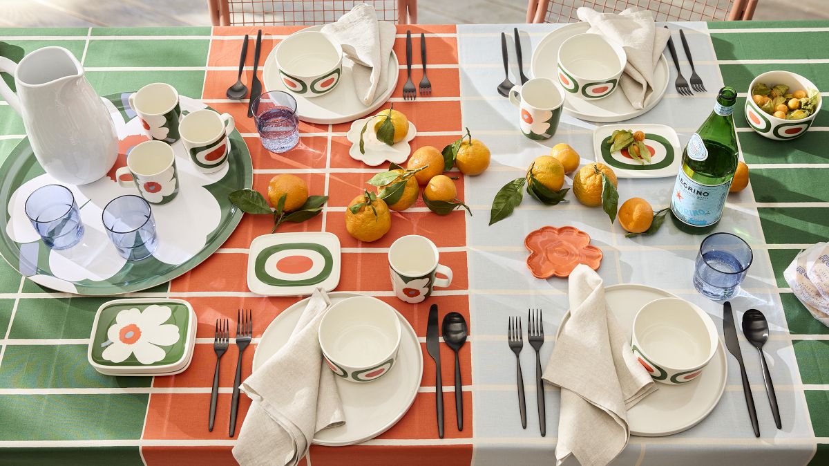 Marimekko Tilliskivi Cotton Tablecloth | West Elm