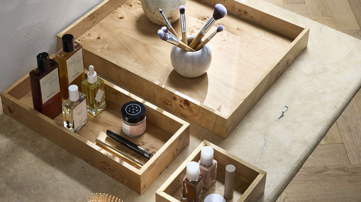 Eden Burled Wood Trays - Modern Decorative Accent | West Elm