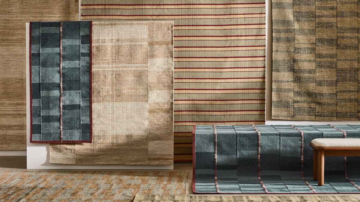 Melange Grid Flatweave Wool Rug | West Elm