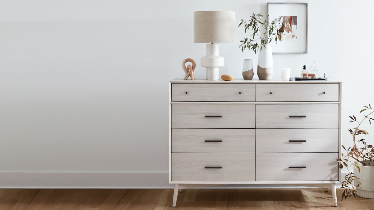 west elm modern dresser Magnolia 6-Drawer (62.5") panel joinery for structural integrity The use of veneers results in high Wood Dressers | West Elm