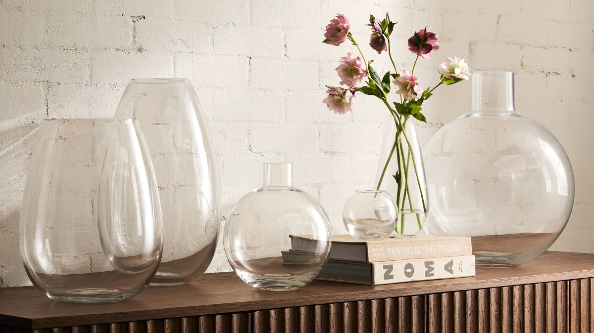Foundations Clear Glass Vases