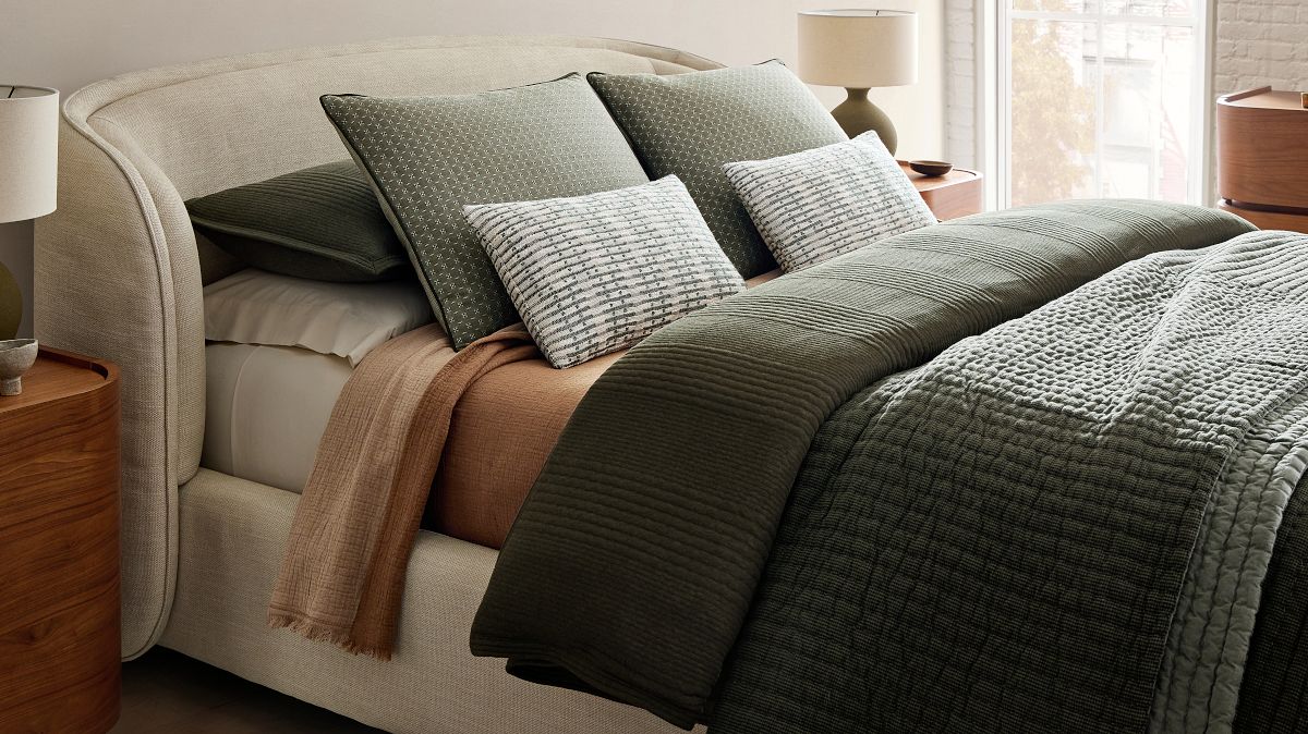 Reversible Micro Pattern Duvet Cover & Shams | West Elm