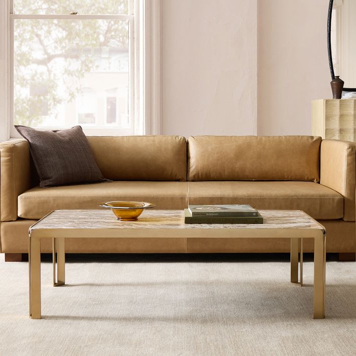 Portia Panther Marble Coffee Table 48
