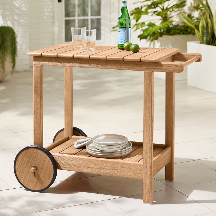 outdoor bar cart with ice chest
