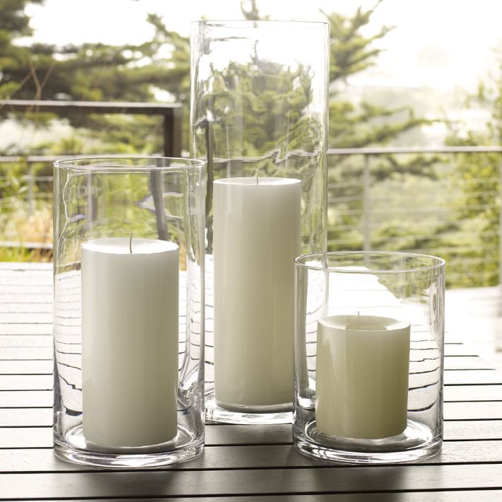 glass cylinder candle holders