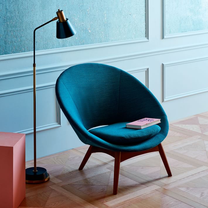 small teal chair