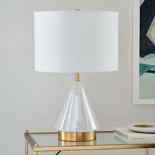 small table with lamp