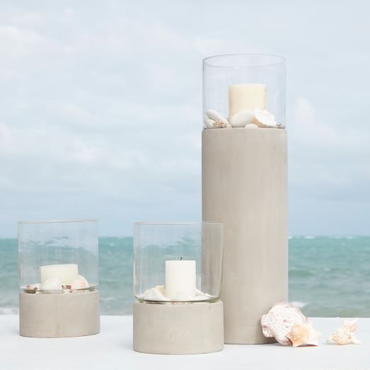 outdoor hurricane candle holders