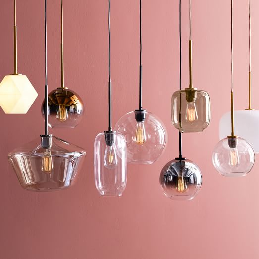 glass pendant light fixture