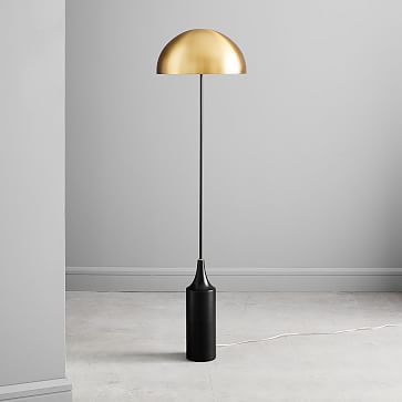 long shade floor lamp