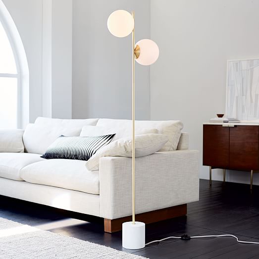 Sphere Stem 2 Light Floor Lamp Sphere Stem 2 Light Floor Lamp