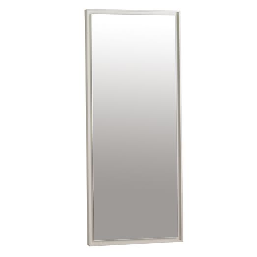 Floating Wood Floor Mirror White Lacquer Floating Wood Floor Mirror White Lacquer