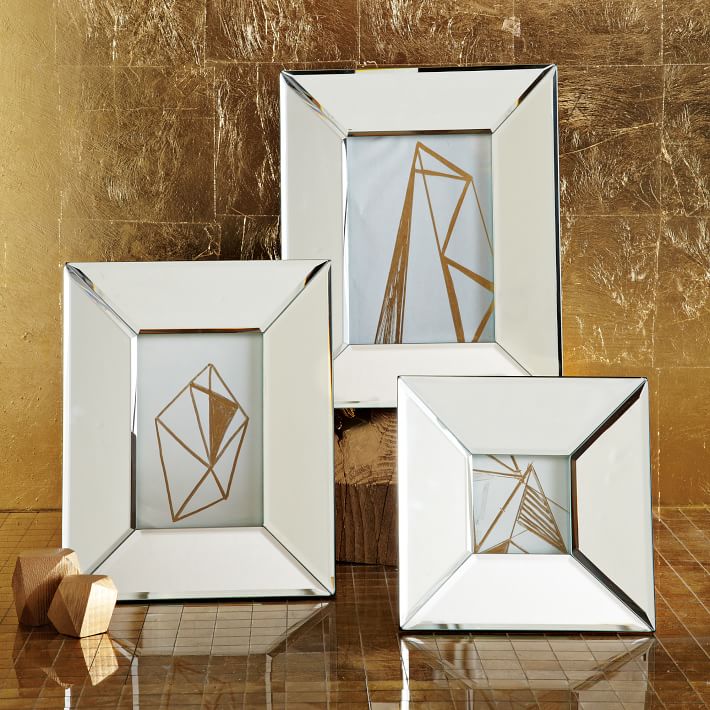 Mirrored Picture Frames Clearance 50, Small Mirror Photo Frames