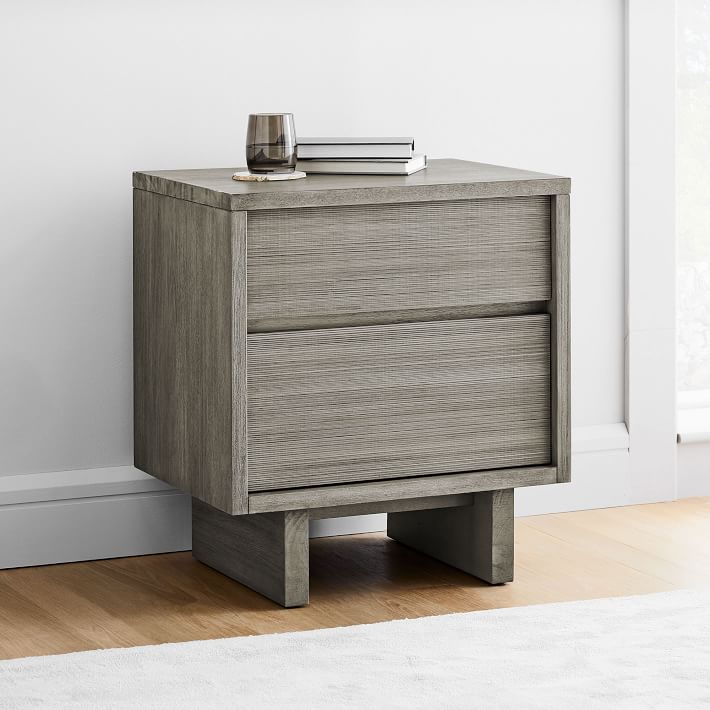 Arbor Textured Wood Nightstand | West Elm