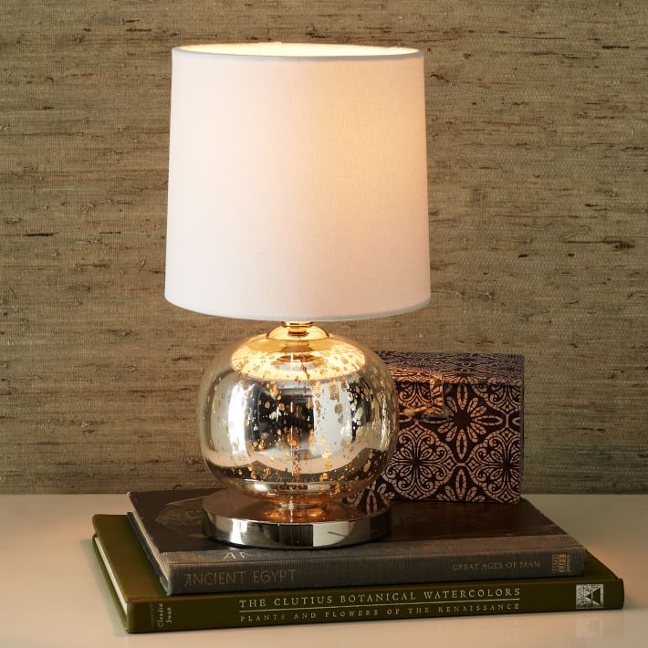 small glass table lamp
