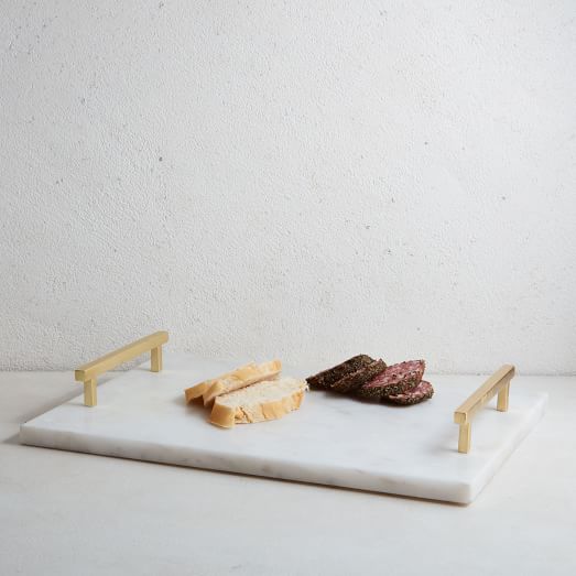 marble cheese board and knife set