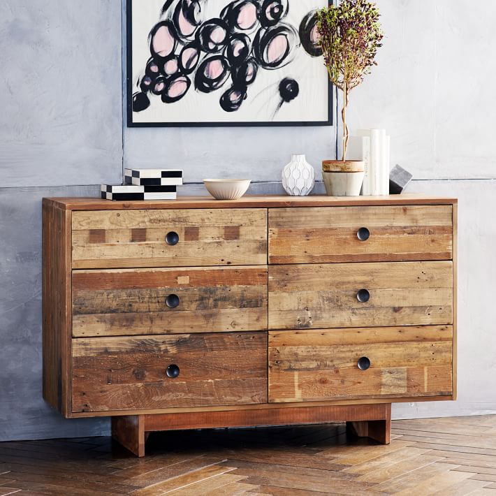 natural wood nursery dresser