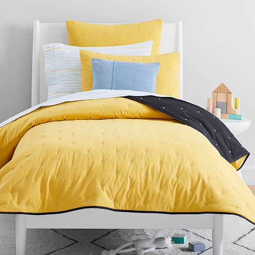 yellow cotton quilt