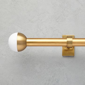 Decorative Sphere Finials Marble Antique Brass