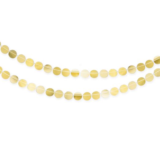 gold paper garland