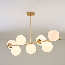 mid century chandelier west elm