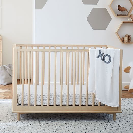 natural finish crib