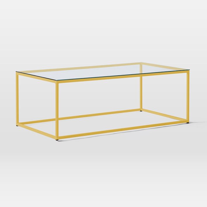 Streamline Coffee Table Glass/Steel West Elm