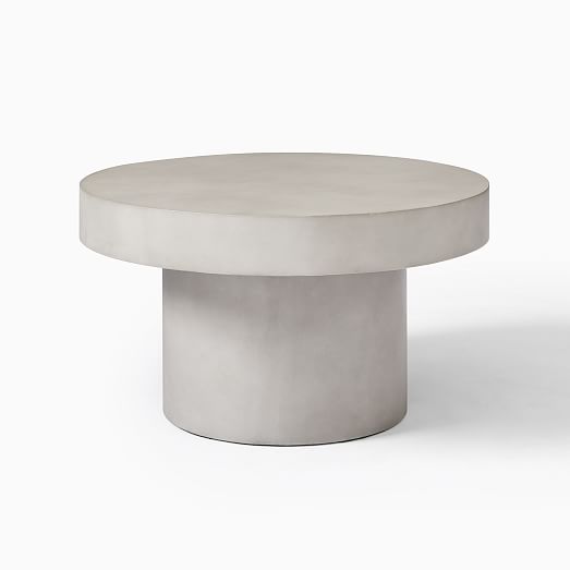 Volume Round Pedestal Coffee Table Concrete - Pottery Barn Metropolitan Round Coffee Table Volume Round Pedestal Coffee Table Concrete - Pottery Barn Metropolitan Round Coffee Table