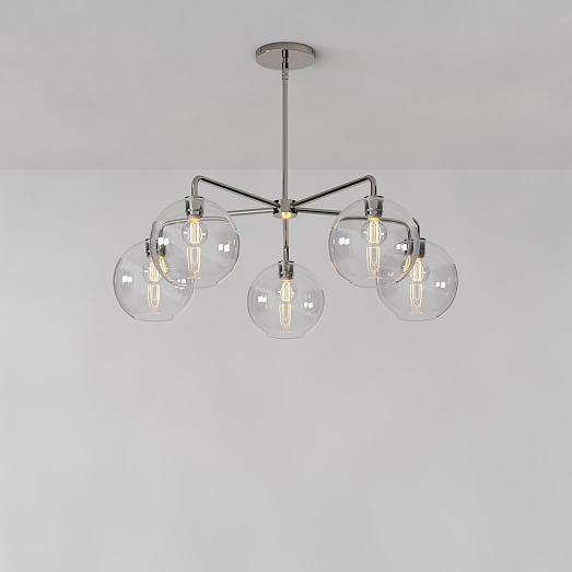 west elm mid century chandelier
