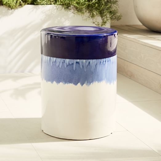 Zoe Ceramic Side Table Cobalt Blue