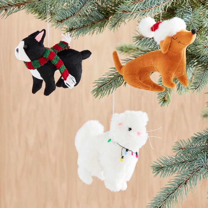 stuffed animal christmas ornaments