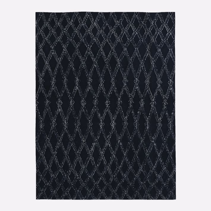Hazy Lattice Rug West Elm