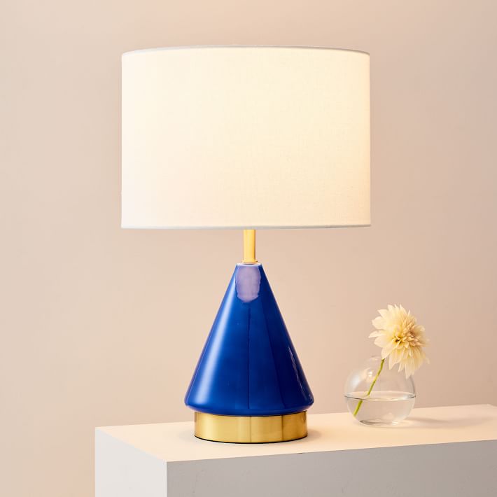 west elm metalized glass table lamp