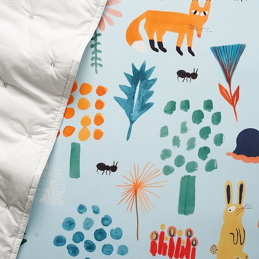 woodland fitted crib sheet