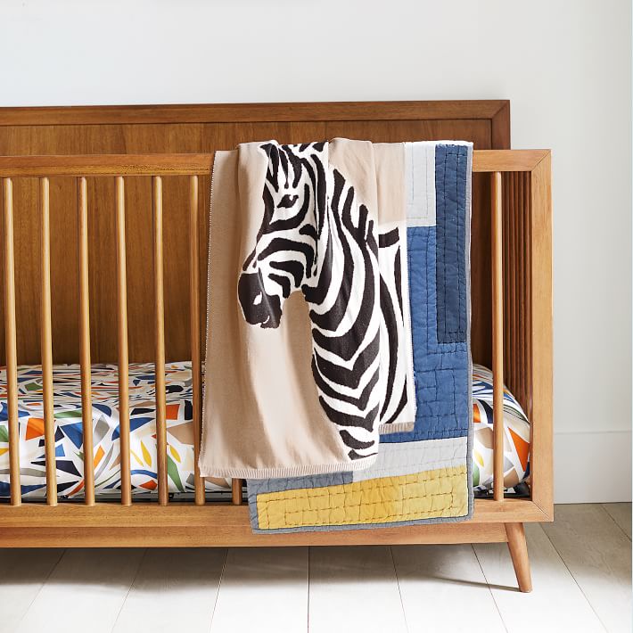 zebra baby bed