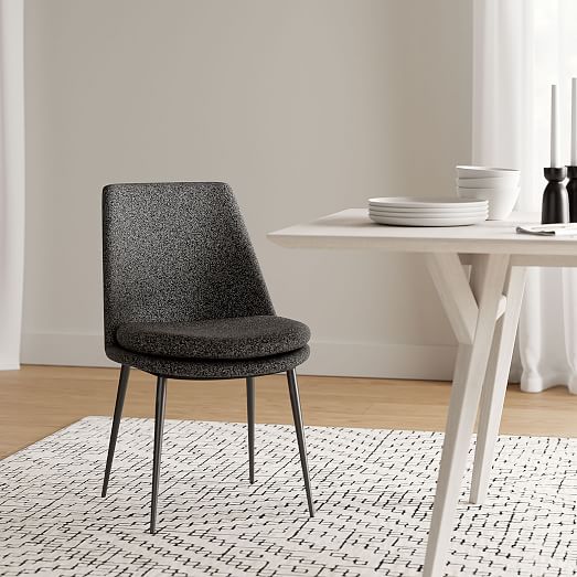 Finley Low Back Upholstered Dining Chair - Gray Low Back Dining Room Chairs Finley Low Back Upholstered Dining Chair - Gray Low Back Dining Room Chairs