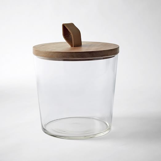 wooden ice bucket with lid