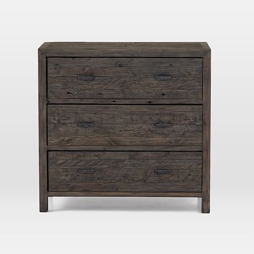 Modern Mixed Reclaimed Wood 3 Drawer Dresser Black Olive Modern Mixed Reclaimed Wood 3 Drawer
