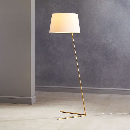 west elm industrial outline floor lamp