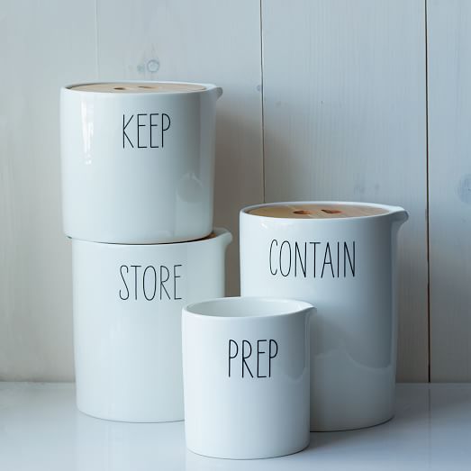 Labeled Kitchen Storage Canisters Kitchen Storage Solutions