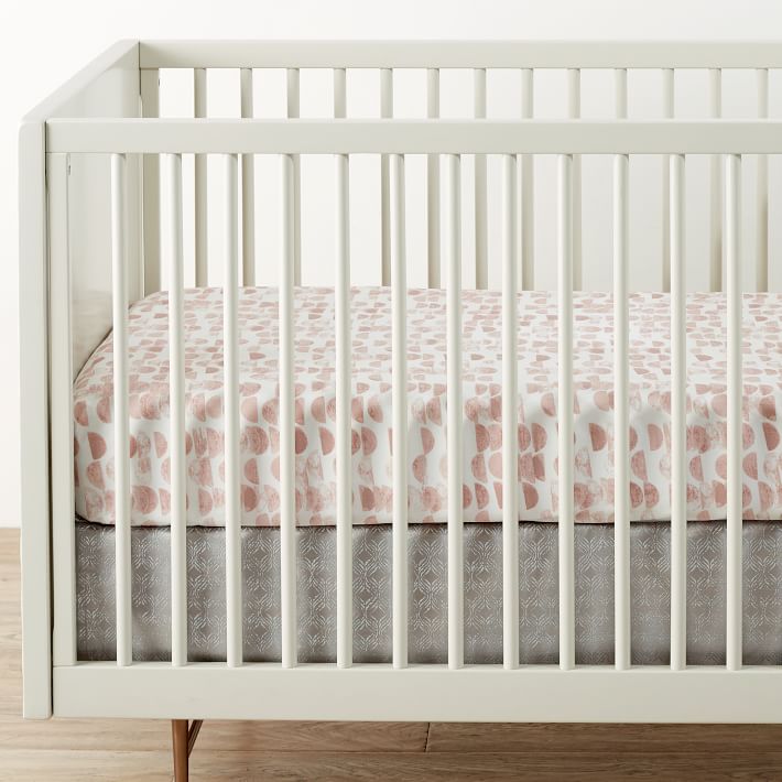 Metallic Crib Skirt, Baby Bedding