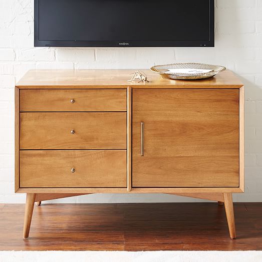 Mid Century Media Console 40 West elm mid century media console review furnished reviews.