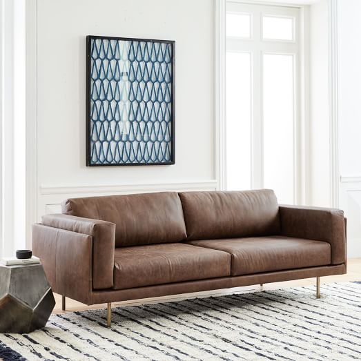 Dempsey Leather Sofa 84