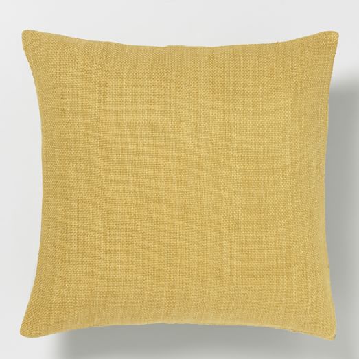 west elm yellow pillow online -