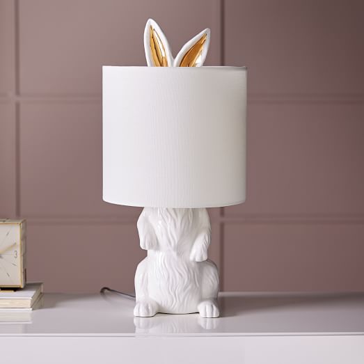 Ceramic Nature Rabbit Table Lamp
