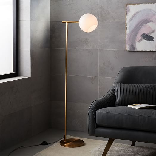 Staggered Glass Floor Lamp Find tripod floor lamps, bronze standing lamps, marble floor lamps and more at west elm.